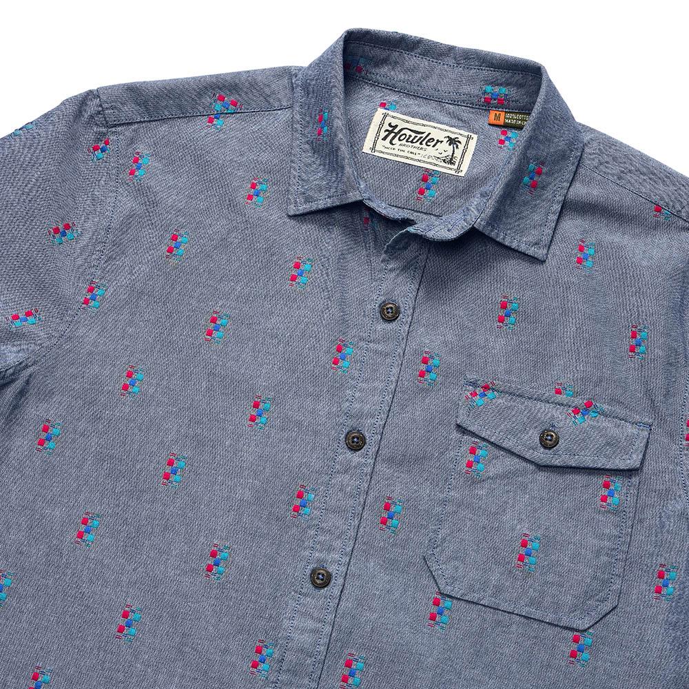 Howler Brothers San Gabriel Shirt Men's in Refractions Indigo